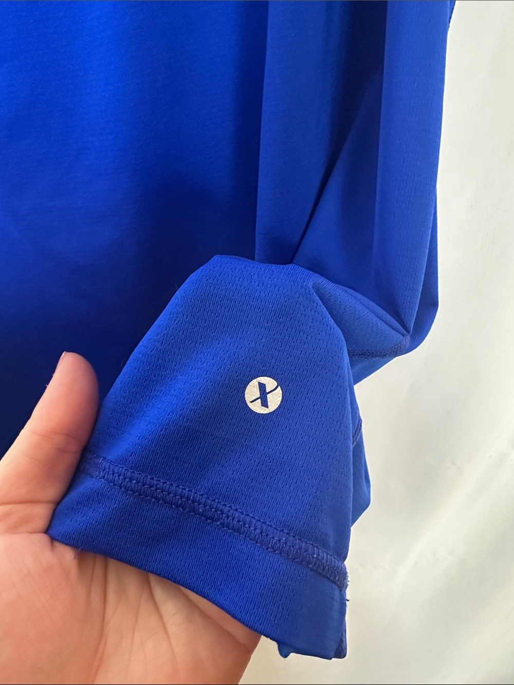 Xersion Blue Mesh-Back Tank Top - Picture 3 of 5